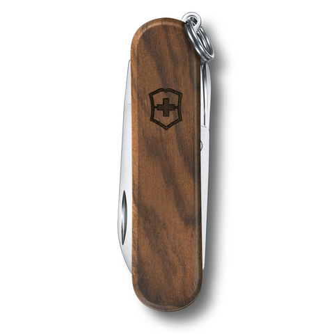 Нож-брелок Victorinox Classic SD, 58 мм, 5 функций, рукоять из орехового дерева 0.6221.63 от прозводителя Victorinox