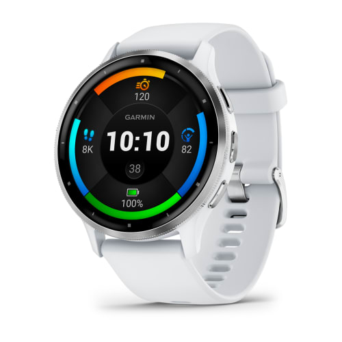 GARMIN VENU 3 Silver stainless steel bezel with whitestone case and silicone band 010-02784-00 010-02784-50 от прозводителя Garmin