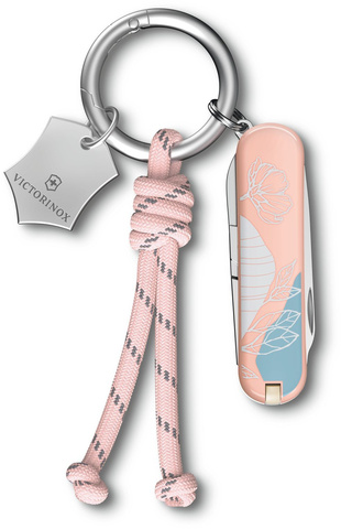 Нож-брелок Victorinox Classic SD Paris Style, 58 мм, 7 функций, розовый (подар.коробка) 0.6223.E221 от прозводителя Victorinox