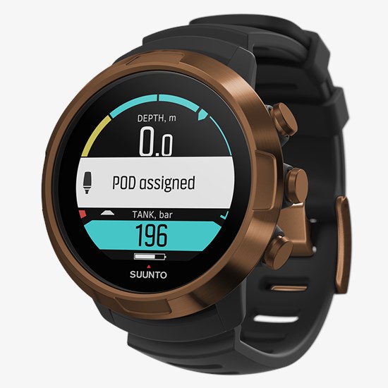 Компьютер для погружений Suunto D5 Black Lime, черные с безелем медного цвета SS050569000 от прозводителя Suunto 