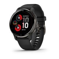 Garmin Venu 2 Plus черные с серым безелем и силиконовым ремешком 010-02496-11 от прозводителя Garmin