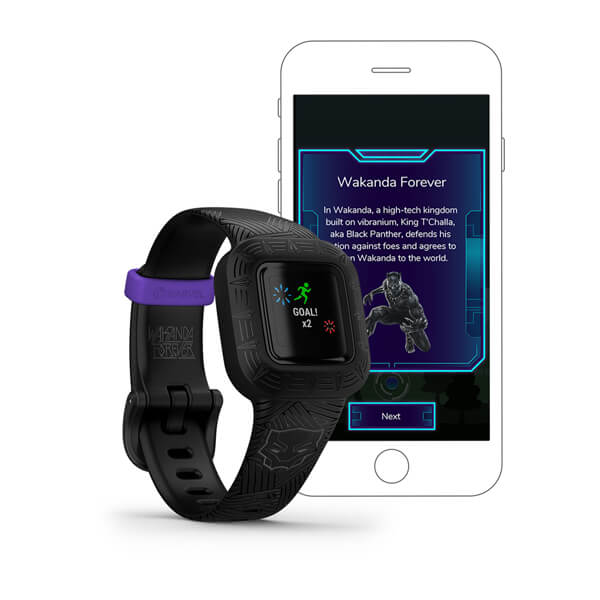 GARMIN VÍVOFIT JR. 3 MARVEL BLACK PANTHER, VÍVOFIT JR. 3 010-02441-10 от прозводителя Garmin
