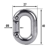 Звено ремонтное для цепи  8мм, нерж. сталь AISI316 1705-0108 от прозводителя CIM