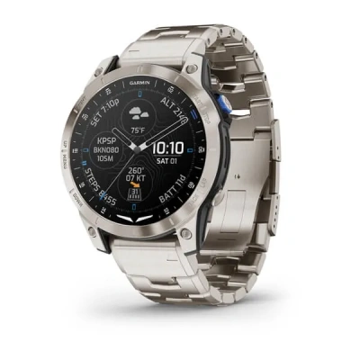 Garmin D2 Mach 1 - 47 мм Standard: Titanium Bracelet | Vented Titanium Bracelet