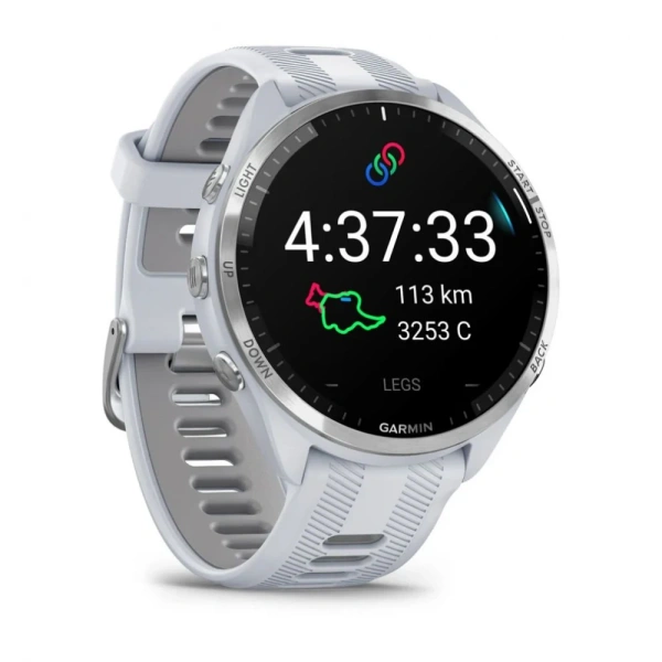 GARMIN FORERUNNER 965, Titanium Bezel with Whitestone Case and Whitestone/Powder Grey Silicone Band 010-02809-81 010-02809-81 от прозводителя Garmin
