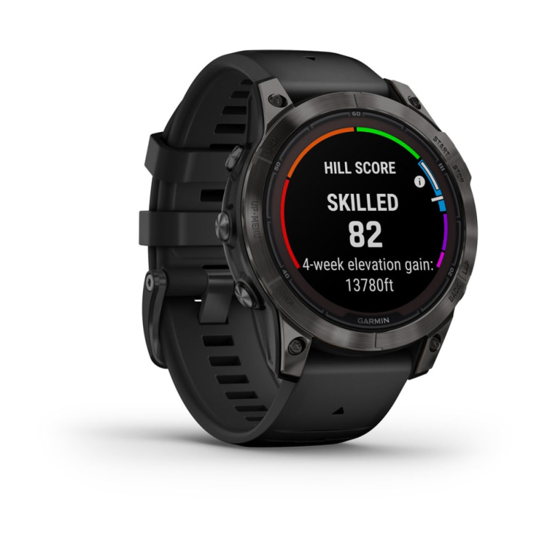 Garmin Fenix 7 Pro - 47 мм SOLAR | SAPPHIRE | Carbon Grey DLC Titanium with Black Band