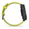 Garmin Forerunner 965 - | Carbon Grey DLC Titanium Bezel with Black Case and Amp Yellow/Black Silicone Band