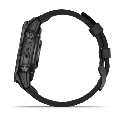 Garmin Epix Pro (Gen 2) - 47 мм SAPPHIRE | Carbon Grey DLC Titanium with Black Leather Band