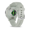 Garmin Venu 3s - 41 мм | Silver stainless steel bezel with sage grey case and silicone band