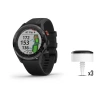 Garmin Approach S62 - Bundle | Black Ceramic Bezel with Black Band Bundle