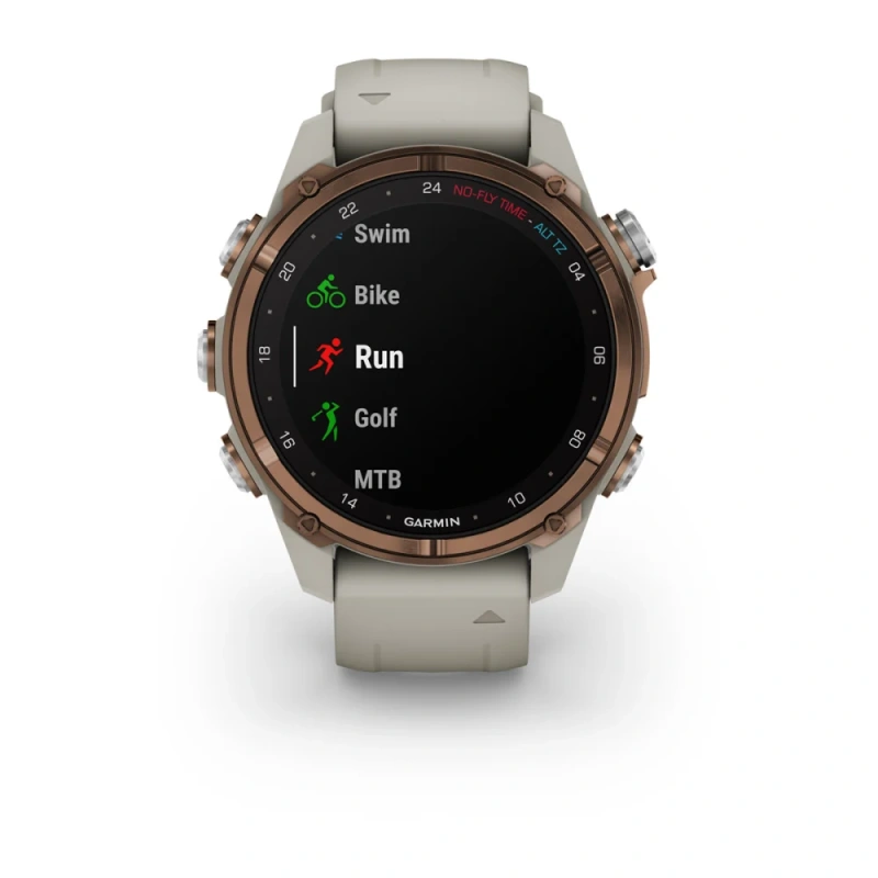 Garmin Descent Mk3i - 43 мм | Bronze PVD/French grey silicone band