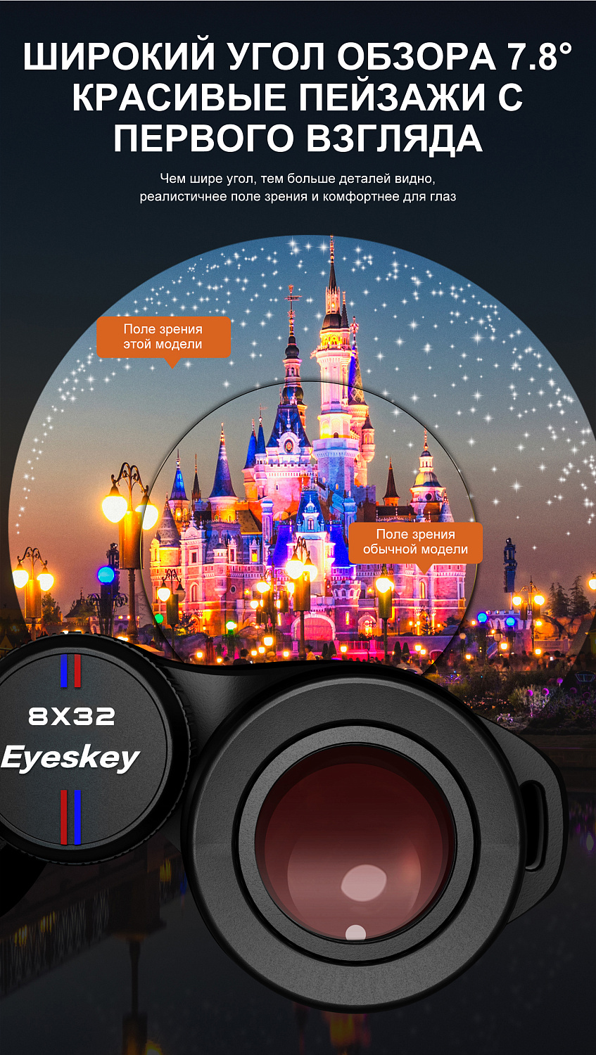 Бинокль Eyeskey Captor ED-10x42