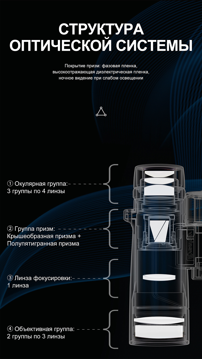 Бинокль Eyeskey Captor ED-10x42