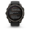 Garmin Fenix 8 - 51 мм SOLAR | SAPPHIRE | Carbon grey DLC titanium with Black/pebble grey silicone band
