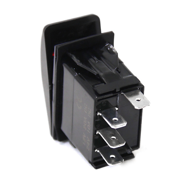 Переключатель (on)-on, SPDT, 4P с двойной подсветкой NEKEKE A11433DR от прозводителя NEKEKE