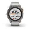 Garmin Fenix 7 Pro - 47 мм SOLAR | SAPPHIRE | Titanium with Fog Gray/Ember Orange Band