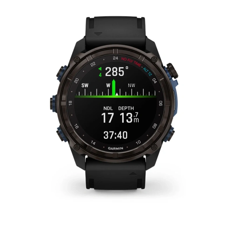Garmin Descent Mk3i - 51 мм | Carbon grey DLC black silicone band
