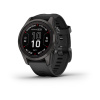 Garmin Fenix 7s Pro - 42 мм SOLAR | SAPPHIRE | Carbon Grey DLC Titanium with Black Band
