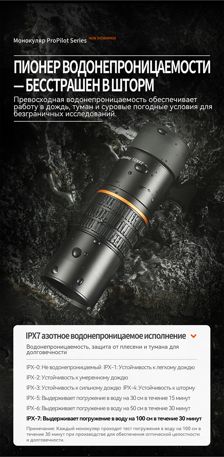 Монокуляр Eyeskey ProPilot APO EM - 10x42