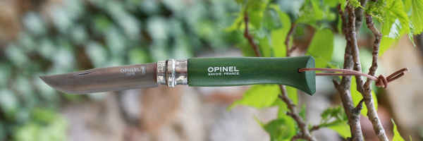 Нож Opinel №8 Trekking, нержавеющая сталь, кожаный темляк, хаки, 001703 001703 от прозводителя Opinel