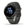 Garmin Venu 2s - 40 мм Премиум-функции | Slate Stainless Steel Bezel with Graphite Case and Silicone Band