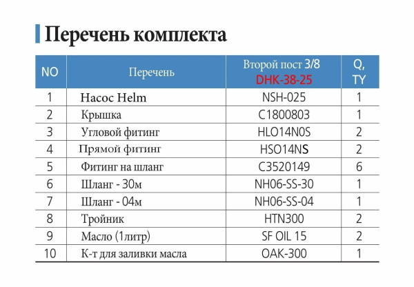 Гидравлическая система для установки второго поста управления 200-450 л.с. Sea First DHK-38-25 от прозводителя Sea First