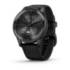 Garmin Vivomove Trend - 40 мм | Slate stainless steel bezel with black case and silicone band