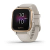 Garmin Venu Sq - Music Edition | Rose Gold Aluminium Bezel with Light Sand Case and Silicone Band